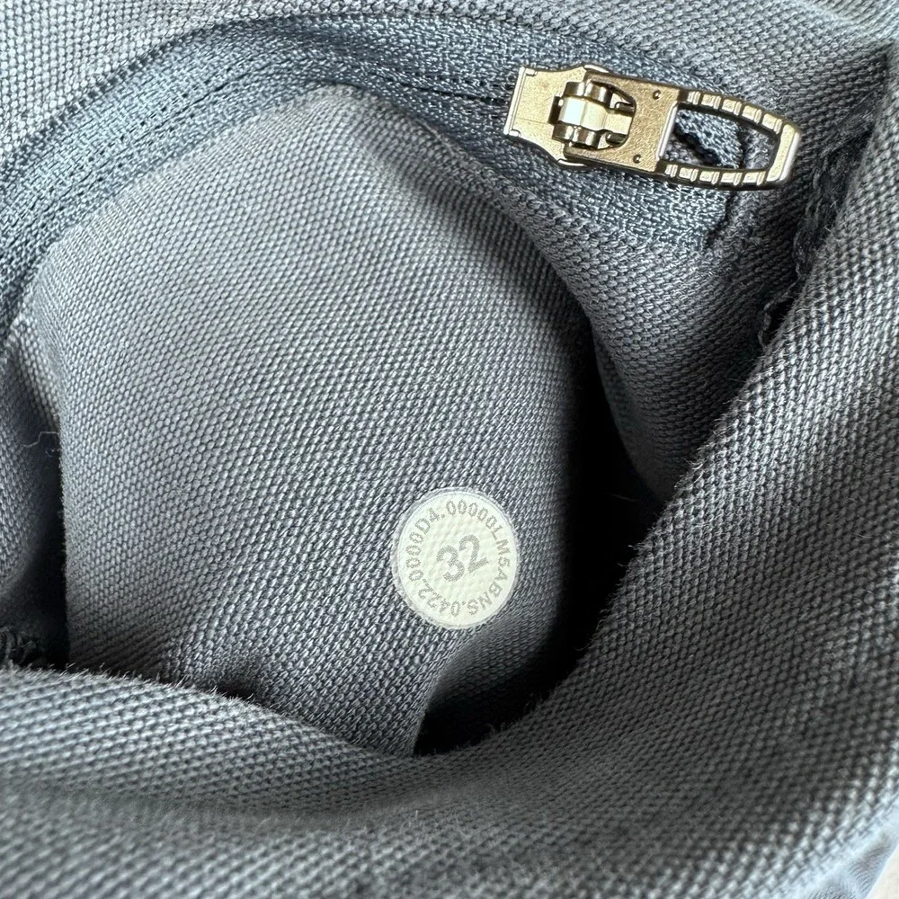 Lululemon ABC Slim-Fit 5-Pocket Pant 32x31 Utilitech Canvas Golf Trouser Blue
